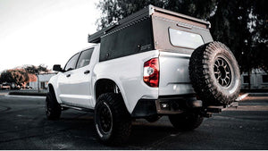 Tundra swing out spare tire hitch carrier